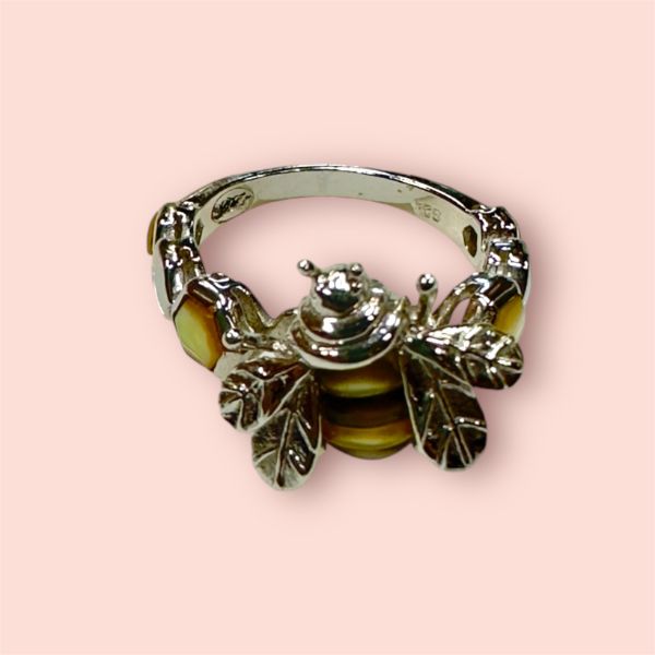 Anello Argento925 Ape con smalto