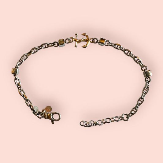 Bracciale Uomo Argento925 e Oro9Kt