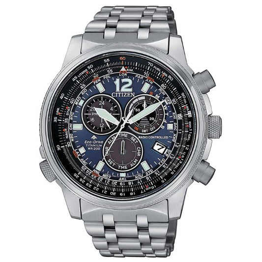 CITIZEN Crono Pilot Super Titanio Eco Drive 45mm CB5850-80L