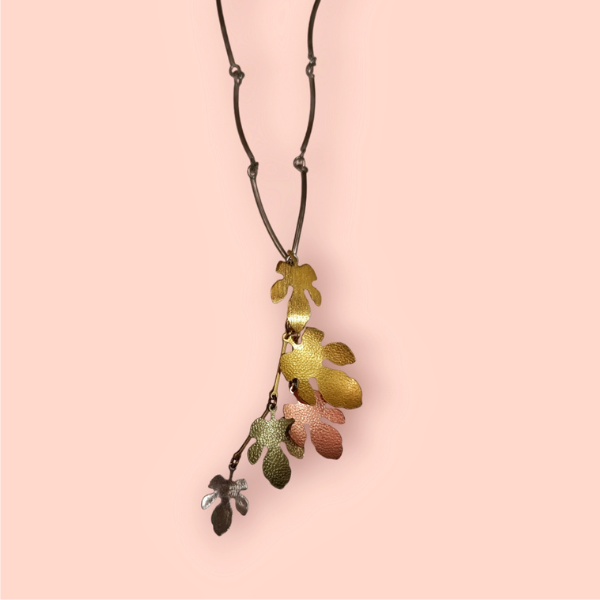 Collana Pryngeps Collezione Foglie Argento