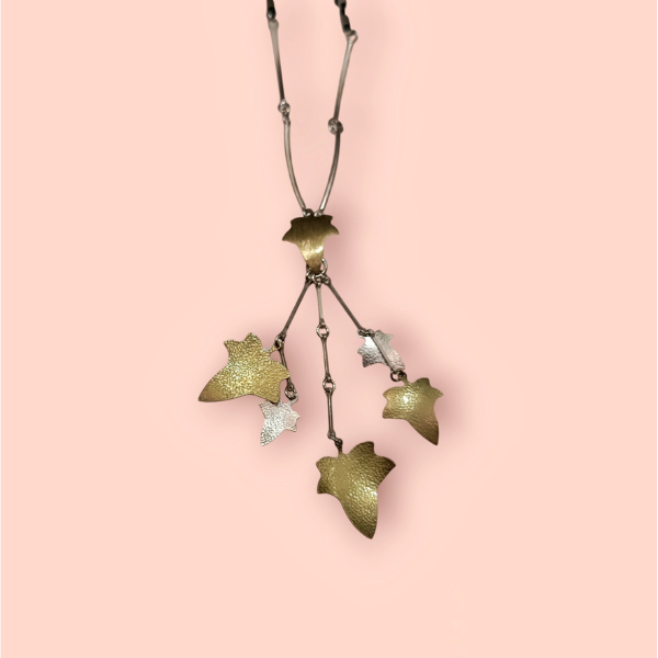 Collana Pryngeps Collezione Foglie Argento