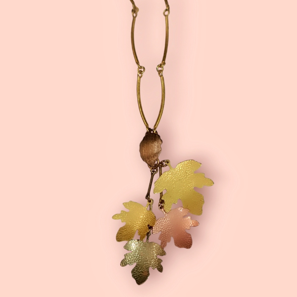 Collana Pryngeps Collezione Foglie Argento