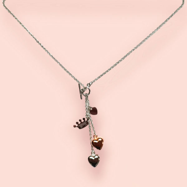 Collana Pryngeps Argento 2Cuori