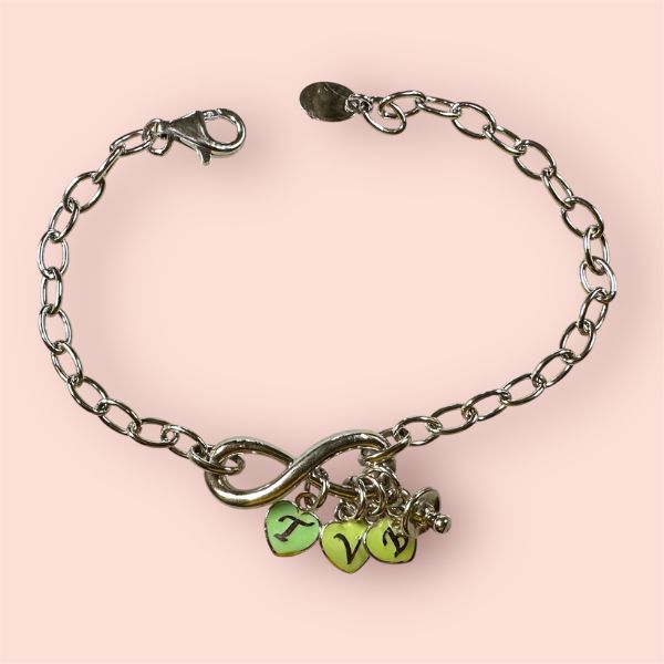 GoNice Bracciale TVB Argento925 ciondoli smaltati verde