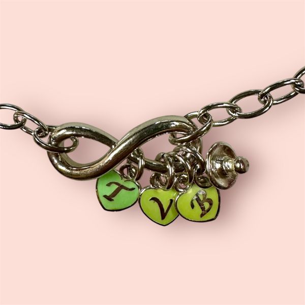 GoNice Bracciale TVB Argento925 ciondoli smaltati verde