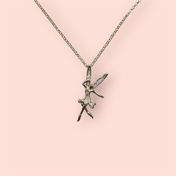 Collana Argento925 con swarovski: Le Fate - Acqua (small)