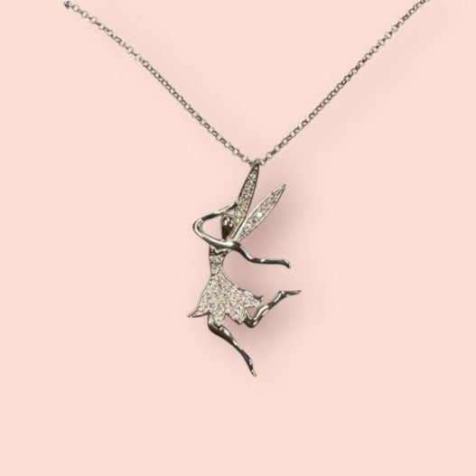 Collana Argento925 con swarovski: Le Fate - Fuoco (medium)