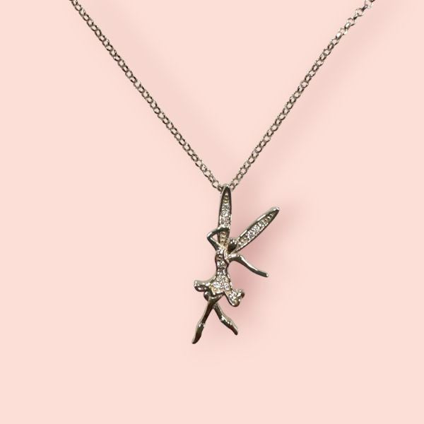 Collana Argento925 con swarovski: Le Fate - Acqua (medium)