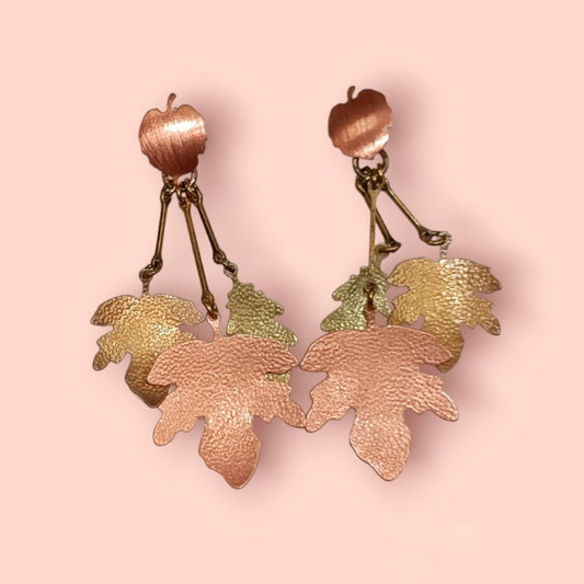 Orecchini Pryngeps Collezione Foglie Argento