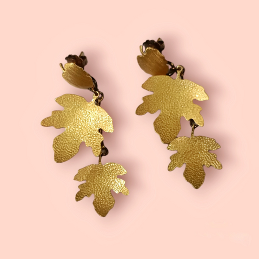 Orecchini Pryngeps Collezione Foglie Argento