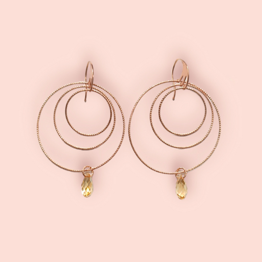 Orecchini Pryngeps Argento925 Cerchi Rosè