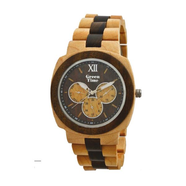 GREENTIME Acero-Sandalo 42mm ZW049C