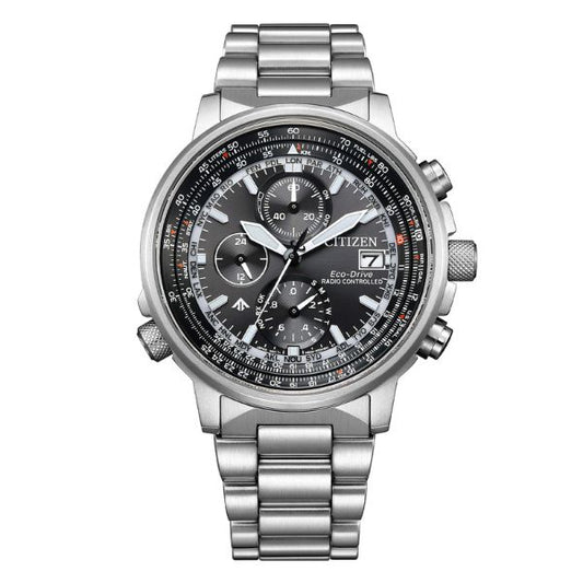 Citizen Crono Pilot Acciaio 41mm AT8300-58E